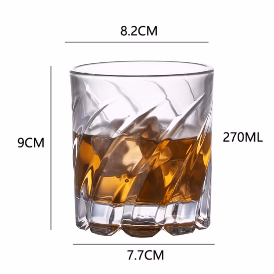 Copo de descompressão de vidro de vinho giratório criativo de bar