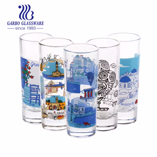 Copo de uísque com base pesada redonda, em estoque, gravado, copo de vidro de uísque, licor, para festa de bar