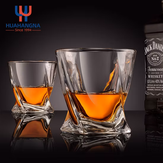 Copo de vidro de uísque elegante com borda de ouro de luxo personalizado copo de vidro de produtos vidreiros para bar hotel